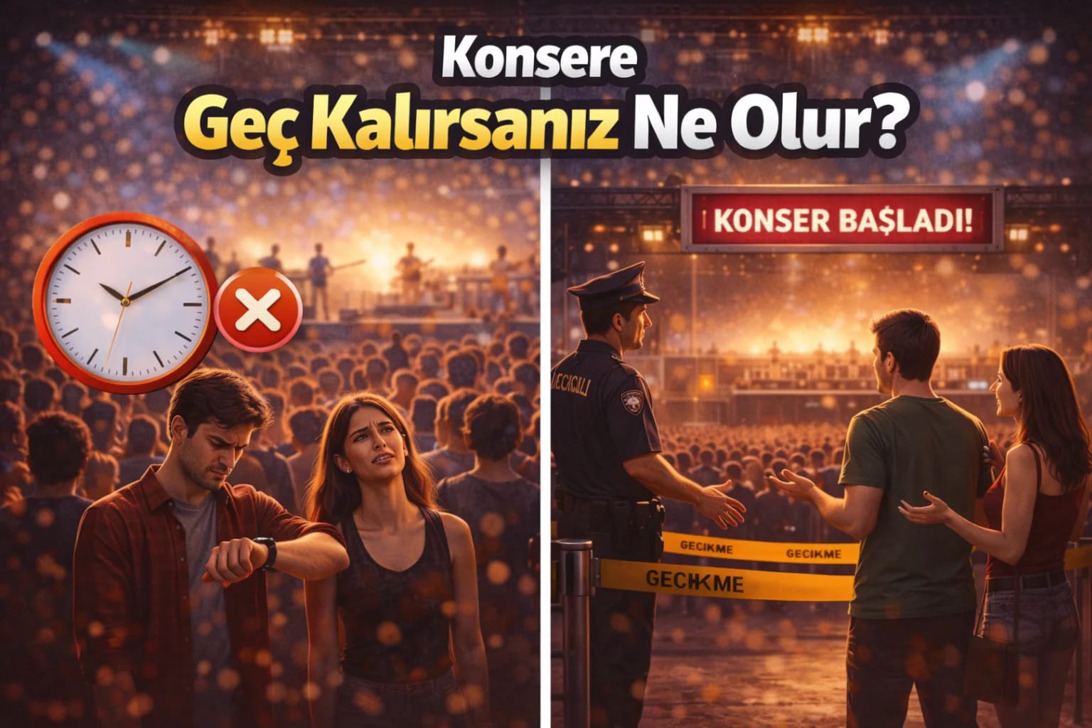 Konsere Geç Kalırsanız Ne Olur?
